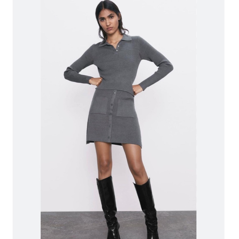 Zara knit mini skirt